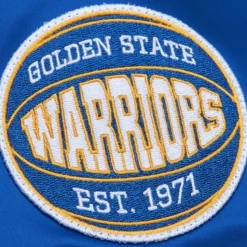 Lightweight Satin Bomber Vintage Logo Golden State Warriors