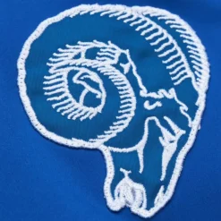 Lightweight Satin Bomber Vintage Logo Los Angeles Rams
