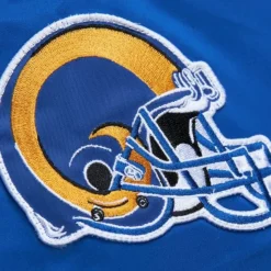 Lightweight Satin Bomber Vintage Logo Los Angeles Rams