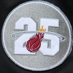 Lightweight Satin Bomber Vintage Logo Miami Heat