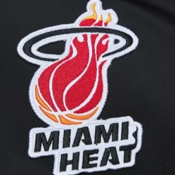 Lightweight Satin Bomber Vintage Logo Miami Heat