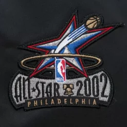 Lightweight Satin Bomber Vintage Logo Philadelphia 76Ers