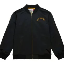 Lightweight Satin Bomber Vintage Logo Pittsburgh Pirates