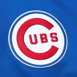 Lightweight Satin Bomber Vintage Logo Chicago Cubs