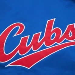 Lightweight Satin Bomber Vintage Logo Chicago Cubs