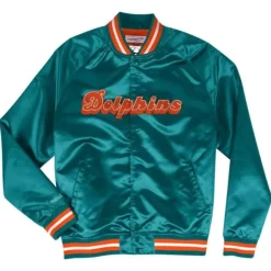 Lightweight Satin Jacket Miami Dolphins