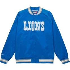 Lightweight Satin Jacket Detroit Lions