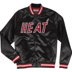 Lightweight Satin Jacket Miami Heat