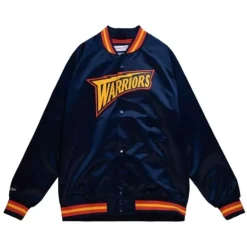 Lightweight Satin Jacket Golden State Warriors