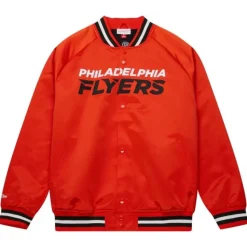 Lightweight Satin Jacket Current Logo Philadelphia Flyers