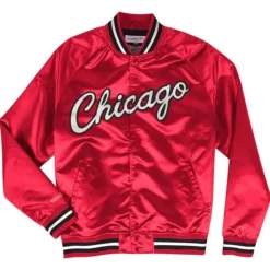 Lightweight Satin Jacket Chicago Bulls