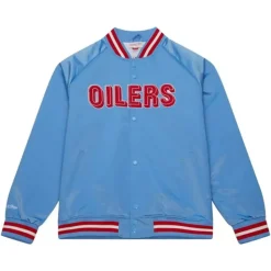 Lightweight Satin Jacket Houston Oilers