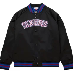 Lightweight Satin Jacket Philadelphia 76Ers