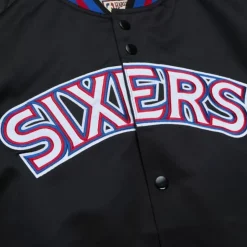 Lightweight Satin Jacket Philadelphia 76Ers