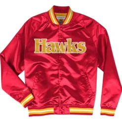 Lightweight Satin Jacket Atlanta Hawks