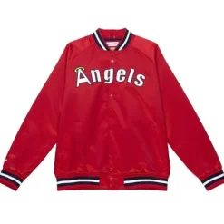 Lightweight Satin Jacket California Angels