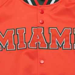 Lightweight Satin Jacket University Of Miami