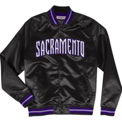 Lightweight Satin Jacket Sacramento Kings