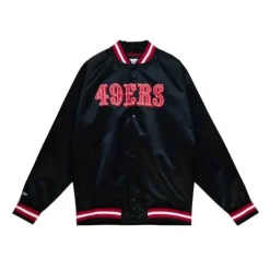 Lightweight Satin Jacket San Francisco 49Ers