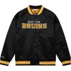 Lightweight Satin Jacket Current Logo Boston Bruins