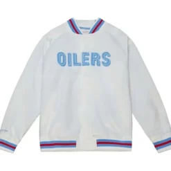 Lighweight Satin Jacket Houston Oilers