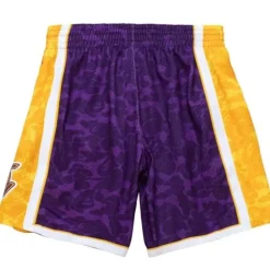 M&N X Bape Los Angeles Lakers Shorts