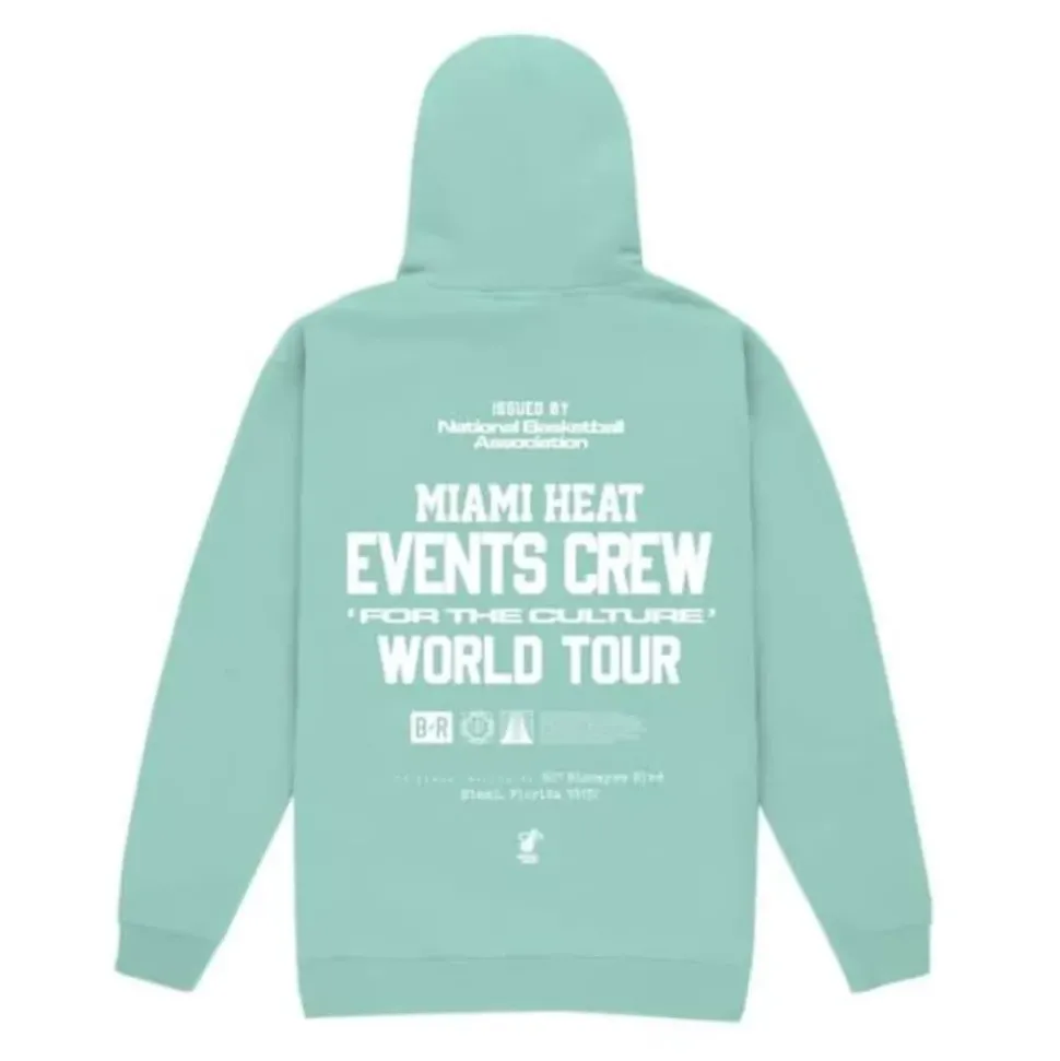 M&N X Br World Tour Crew Hoodie Miami Heat