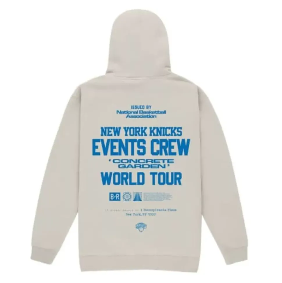 M&N X Br World Tour Crew Hoodie New York Knicks