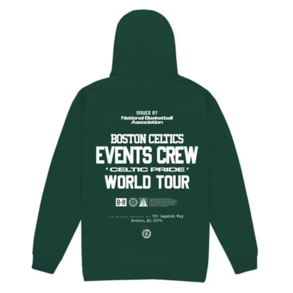 M&N X Br World Tour Crew Hoodie Boston Celtics