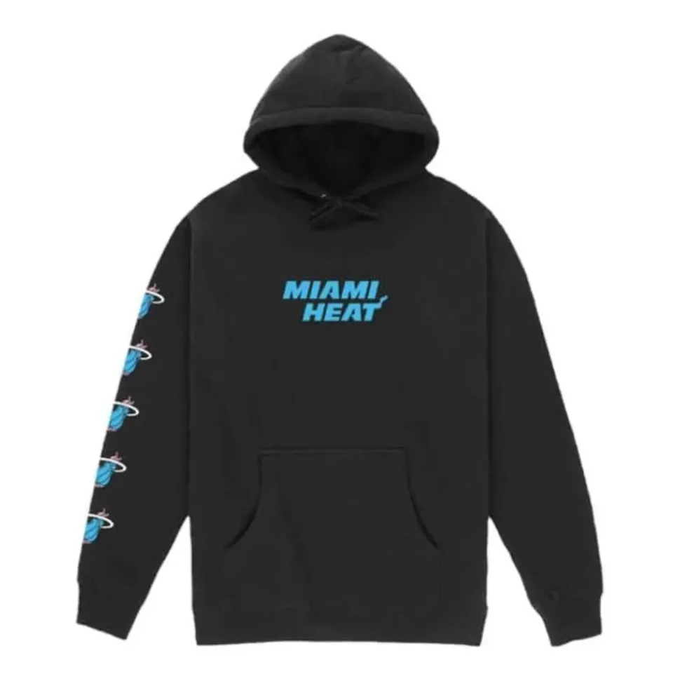 M&N X Br World Tour Logo Evolution Hoodie Miami Heat