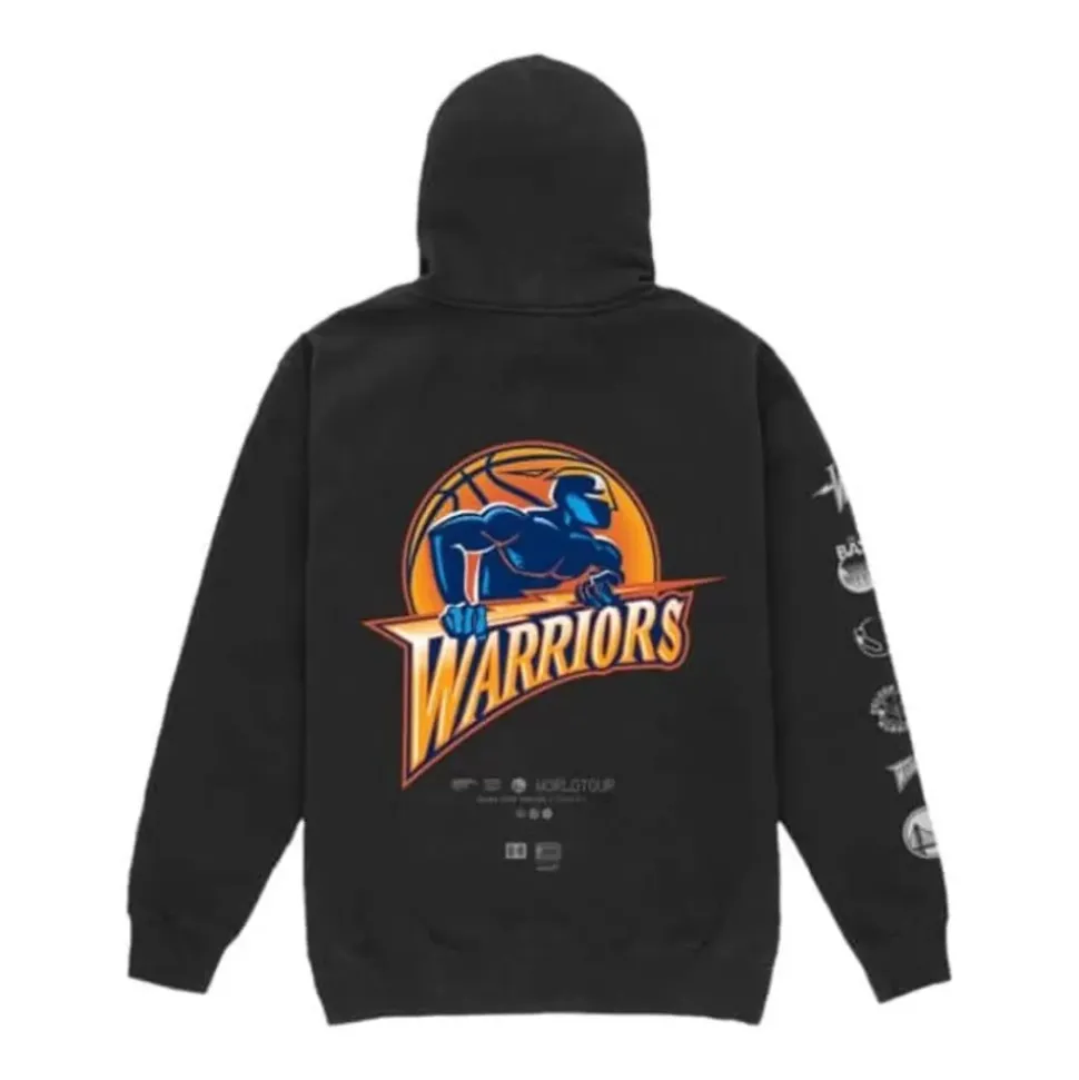 M&N X Br World Tour Logo Evolution Hoodie Golden State Warriors