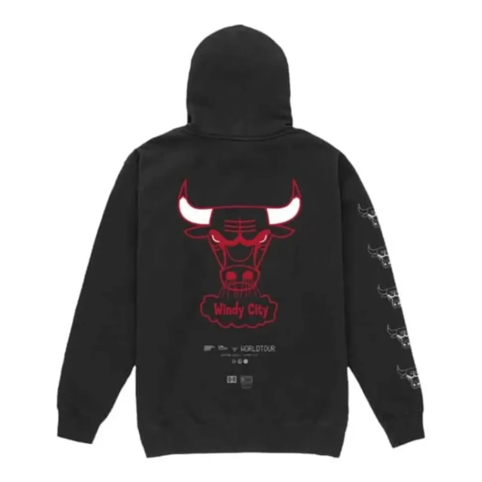 M&N X Br World Tour Logo Evolution Hoodie Chicago Bulls