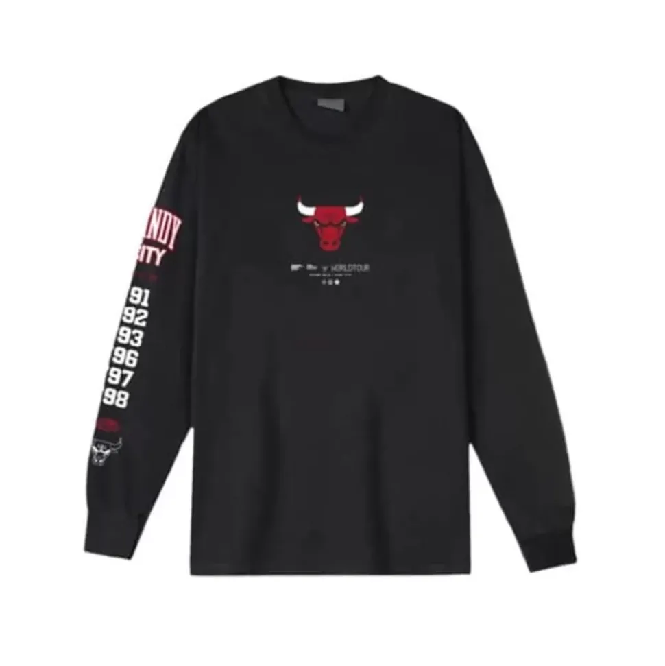 M&N X Br World Tour Long Sleeve Chicago Bulls