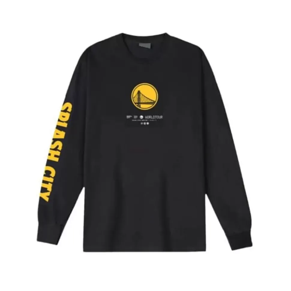 M&N X Br World Tour Long Sleeve Golden State Warriors