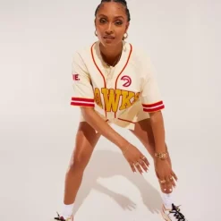 M&N X Melody Ehsani Baseball Jersey Atlanta Hawks