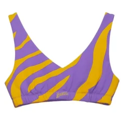 M&N X Melody Ehsani Puffer Bralette Los Angeles Lakers