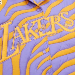 M&N X Melody Ehsani Puffer Shirt Los Angeles Lakers