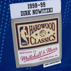 Monochrome Swingman Dirk Nowitzki Dallas Mavericks 1998-99 Jersey