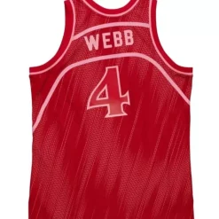 Monochrome Swingman Spud Webb Atlanta Hawks 1986-87 Jersey