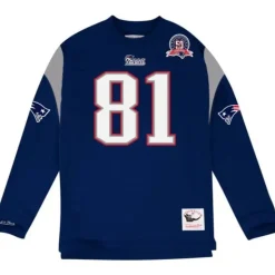Name & Number Long Sleeve Tee New England Patriots 2009 Randy Moss