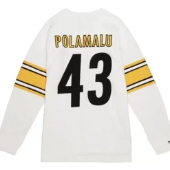Name & Number Long Sleeve Tee Pittsburgh Steelers 2006 Troy Polamalu