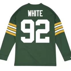 Name & Number Longsleeve Green Bay Packers Reggie White