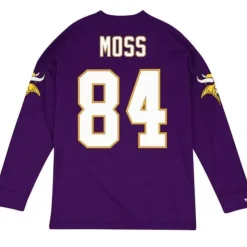 Name & Number Longsleeve Minnesota Vikings Randy Moss