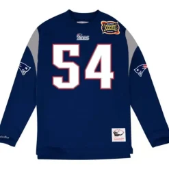Name & Number Longsleeve New England Patriots Tedy Bruschi