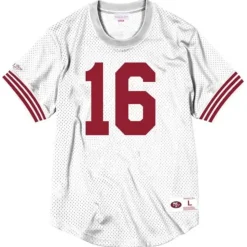 Name & Number Mesh Crew Neck San Francisco 49Ers Joe Montana