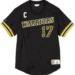 Name & Number Mesh Crewneck Golden State Warriors Chris Mullin