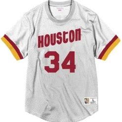 Name & Number Mesh Crewneck Houston Rockets Hakeem Olajuwon
