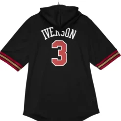 Name & Number Mesh Ss Hoodie Philadelphia 76Ers 2001 Allen Iverson