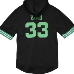 Name & Number Mesh Ss Hoodie Boston Celtics 1986 Larry Bird