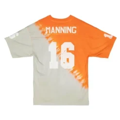 Name & Number Ss Tie Dye Top University Of Tennessee Peyton Manning